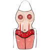 Inflatable Boob Apron Exotic Dancer Secret Santa Gifts