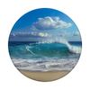 Beach Ocean Sea Wave Cloud Pattern Print PopSockets Standard PopGrip