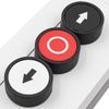 Stop Control Push Button Light Up Button Station Box Up and Down Momentary Switch Box Pushbutton Switches for Control for Industrial