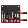 Tone Compact Socket Set for Electric Drills, 2BNC700 Bit Insert, Black, 7 Pieces