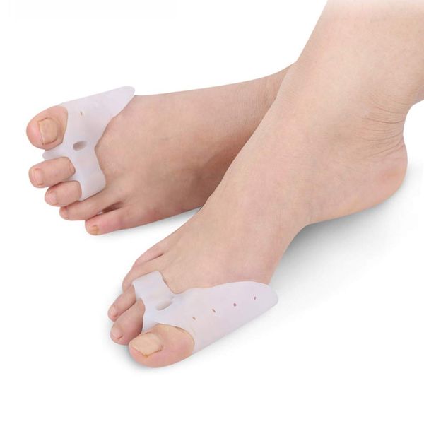 Pedimend 2 Pairs Silicone Gel Hallux Valgus Orthotics Bunion Toe Separator | Toe Separator with Forefoot Pads Cushion | Fight Bunions & Hallux Valgus Correction