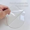Acrylic Irregular Coasters,Abstract Transparent Acrylic Cup Coaster for Kitchen,Bar,Dining Table,Shooting Props (Clear, 1)