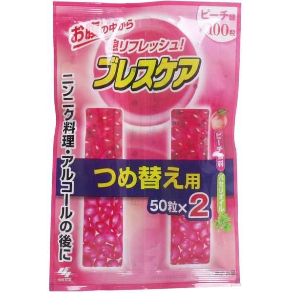 Breath Care Peach Refill 100 Tablets x 3 Pieces