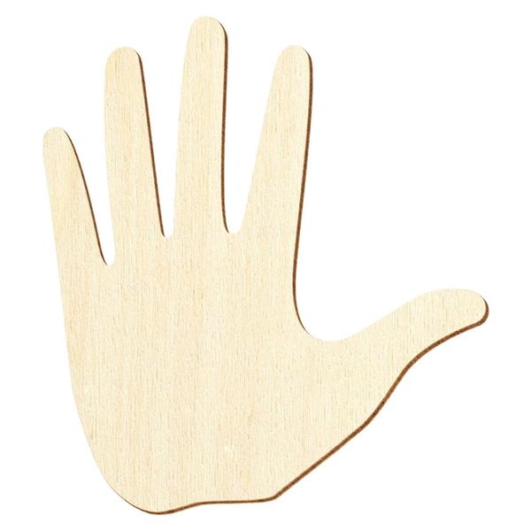 Holz Hand - Deko Basteln 3-50cm, Größe:25cm, Pack mit:1 Stück