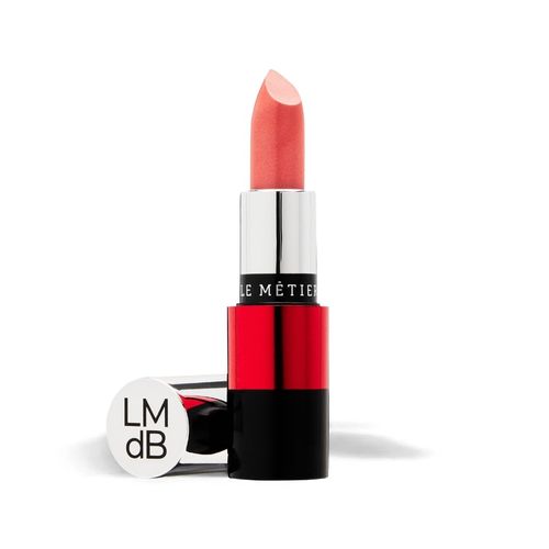 Le Metier de Beaute Colour Core Creamy & Hydrating Champagne Lipstick, Highly Pigmented Color, Infused with Jojoba (Marrakesh - coral)