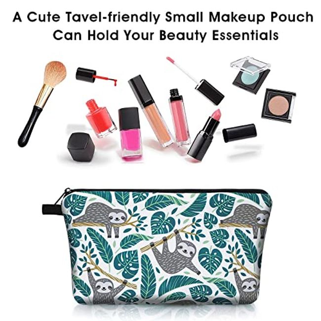 Small Cosmetic Bag,Portable Cute Travel Makeup Bag for Women and girls  Makeup Brush Organizer cosmetics