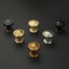 Amasideca 10 Pack Oil Rubbed Bronze Cabinet Knobs - Round Zinc Alloy Drawer Knobs in Gold and Bronze - Kitchen Hardware
