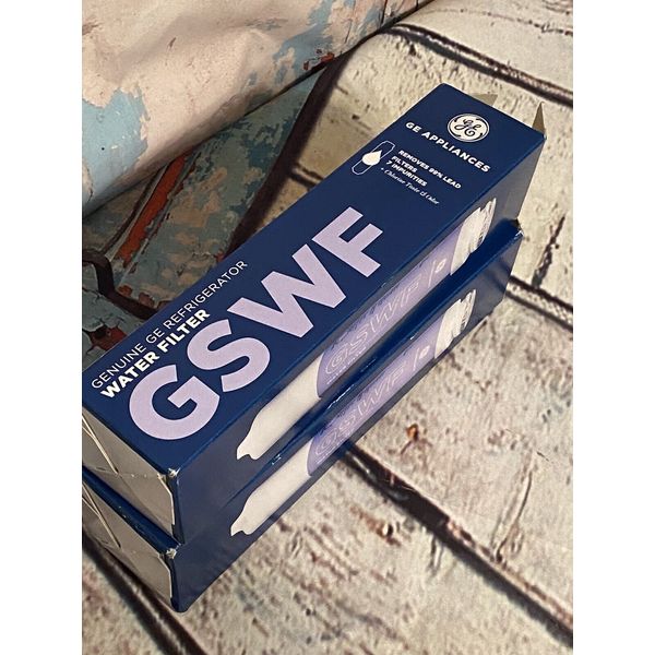 Genuine GE GSWF Fridge Water Filter General Electric Refrigerator Cartridge (2)