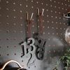 J-Hooks for Pegboards Stainless Steel w/ Locking Pins 5-Pack P25