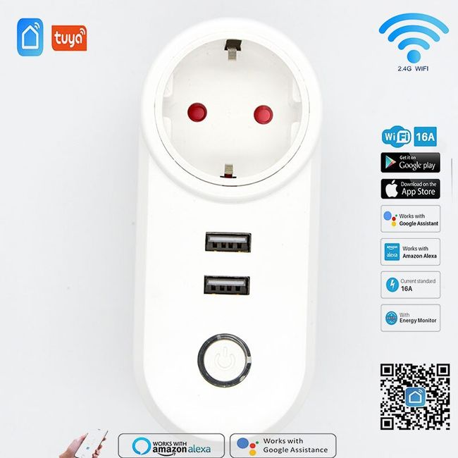 Wifi Smart Plug, Remote Control & Timer