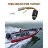 JadeBirch 129572 Ignition Switch with 2 Keys Compatible with Tracker Boats 3 Position 6 Wire Connectors