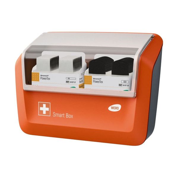 WERO Smart Box® Pflasterspender gefüllt (Textil | Schwarz | Extrastark)