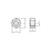 M20 hex Nut - Bright Zinc Plated (BZP) Pack Size : 5