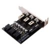 chenyang 3 SATA HDD SSD Hard Drive Power Switch Selector Module Control System with 80mm Low Profile Bracket