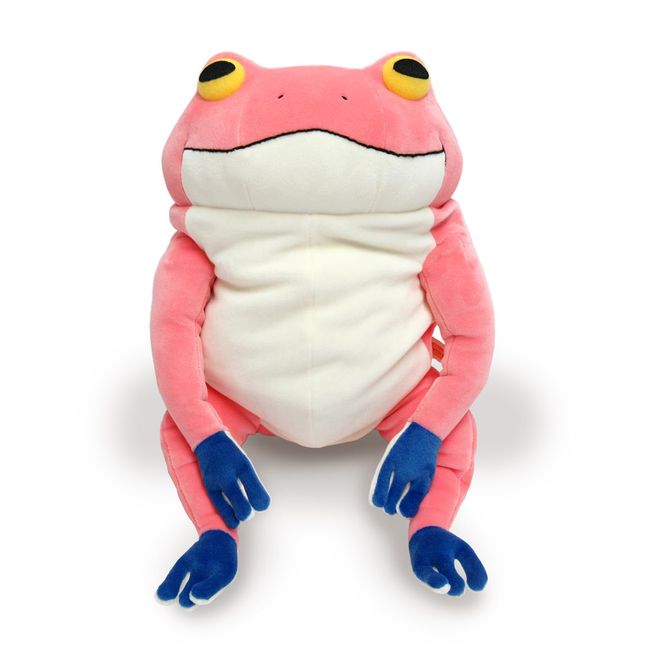 Shinada Global Mochi Series MOKR-0350P Mochi Frog Plushie, Stuffed Animal, 8.7 x 8.7 x 11.8 inches (22 x 22 x 30 cm), Large, Pink