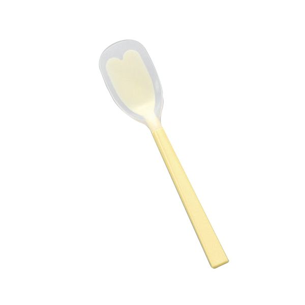 Saitou Industrial Soft Rubber Spoon, Regular, Yellow