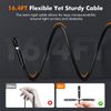 Dual Lens Endoscope Camera with Light  Borescope 1920P HD Inspection Camera with
