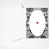 Personalised Black & White Nightmare Before Christmas Valentine's Day Card