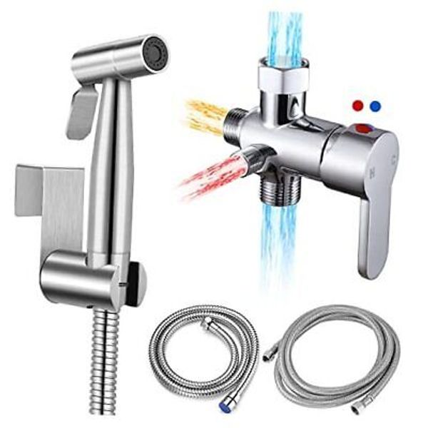 Bidet Sprayer Set with Mixing Valve, Warm & Cold Water