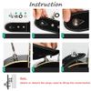 Gasea 4pcs Guitar Strap Locks and Buttons Quick Release Security Straplocks for Electric Acoustic Guitar Replacement