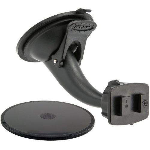 ARKON Mounts Windshield Dashboard Sticky Suction Mount for Cars and Trucks | Designed for Phone and Tablet Holders | Dual-T Holder Compatible | Strong Windshield Suction Mount | GN068WD-SBH