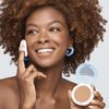 Ruby Kisses No More Blemish Face Powder with Salicylic Acid Korean Makeup Matte Finish Full Coverage Pressed Powder (Golden Glow)