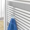 Metaltex "Radius Single Hook, Silver