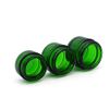 3PCS Upscale Empty Refillable Glass Cream Lotion Packing Bottle Jars Cosmetic Makeup Eye Cream Storage Holder Container with Black Cap and PP Liner DIY Beauty Tool (Green, 30g/1oz)