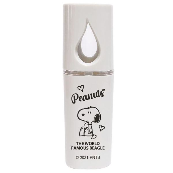 Facial steamer, handy mist, facial beauty device, cute, Snoopy goods, USB charging type, character goods, white, A pattern