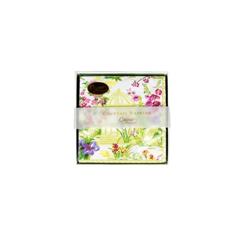 Caspari Wedding Gazebo Boxed Cocktail Napkins - 40 Per Box