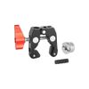 SZRIG Super Clamp with 5/8"-27 Male Thread for Microphone Mount(Red)