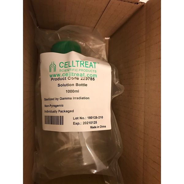 CELLTREAT Solution Bottle, 1000 mL, Sterile,  #229785