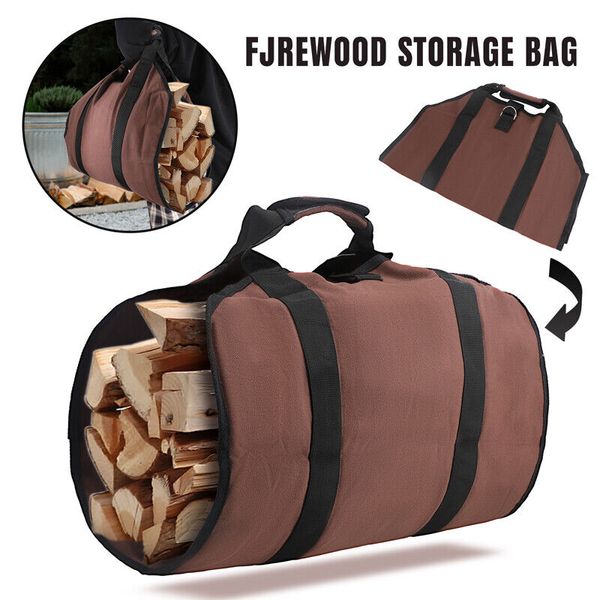 Firewood Carrier Log Carrier Tote Bag Canvas Wood Carrying Bag Outdoor Camping