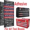 Blue Adhesive Toolbox Labels