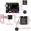 Aideepen 5PCS DFPlayer Mini Mp3 Player Board Module Voice Decode Board Support TF Micro SD Card U Disk Audio Music