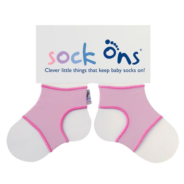 Sock Ons Clever Little Things That Keep Baby Baby Pink - 6-12 Months