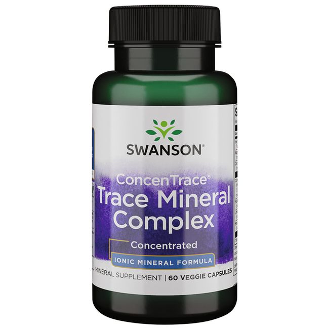 Swanson Concentrace Trace Mineral Complex 60 Veggie Capsules