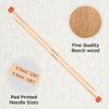 KnitPro Basix Beech Single Pointed Needles 10" (25cm) | 4.50mm