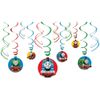Amscan Thomas All Aboard Swirl Value Pack - 12 Pcs