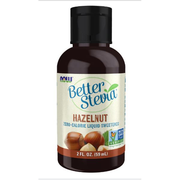 Now Real Food Better Stevia, Hazelnut, 2 fl.oz.