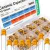 10 Values 350 Pcs Ceramic Capacitor Kit (100nF - 10uF), Multi-Layered Monolithic Ceramic Capacitor Assortment Set 50V