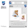 Vervaco Birth Record Teddy and Blanket Counted Cross Stitch Kit, Multi-Colour