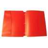 Staples Poly Pocket Folder ~ Red (50 Sheeet Capacity, 2 Interior Side Pockets, Fits 3-Ring Binders)