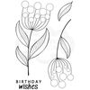 Woodware Jane Gill-Bubble Bloom Jeanie-Clear Magic Stamp, A6,Transparent,JGS792