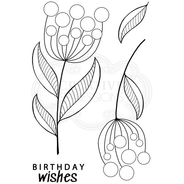 Woodware Jane Gill-Bubble Bloom Jeanie-Clear Magic Stamp, A6,Transparent,JGS792
