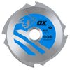 OX Fibre Cement Cutting Blade - 4 Teeth - 190/30mm