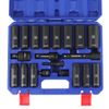 WORKPRO 20PACK 1/2" Drive Deep Impact Socket Set 10-27mm Universal Joint Metric