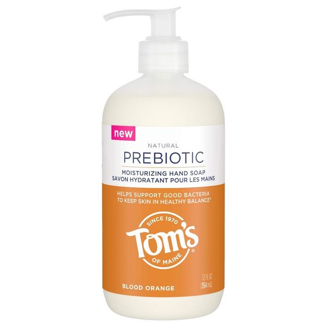 Tom's of Maine Prebiotic Moisturizing Natural Liquid Hand Soap, Blood Orange, 12 oz.