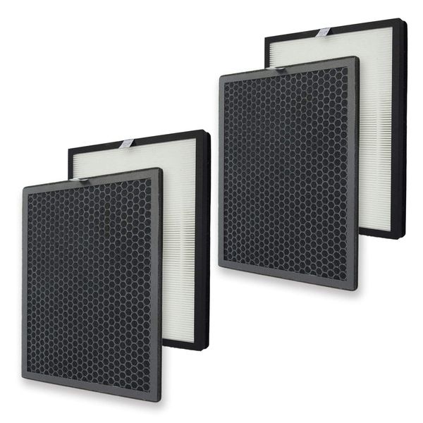 PUREBURG Replacement True HEPA Filter Kit Compatible with Alexapure Breeze Ai...