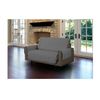 Linen Store Microfiber Pet Furniture Protector With Tucks & Strap, Gray